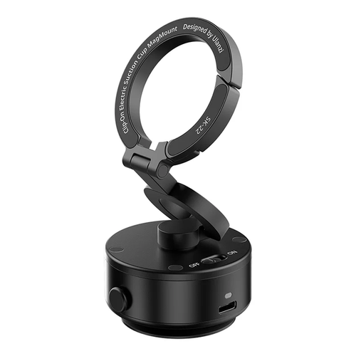 Держатель с электроприсоской Ulanzi SK-22 Electric suction cup bracket for mobile phones Black (6974774334392)
