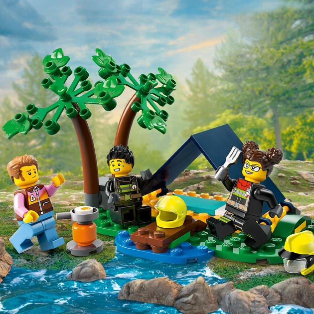 Конструктор LEGO City Пожежний позашляховик з рятувальним човном 301 деталей (60412)