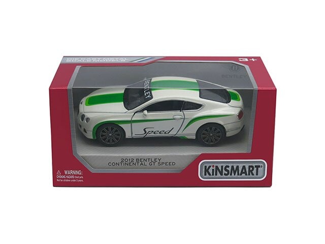 Машинка Kinsmart Bentley Continental GT Speed w/ printng 2012 1:38 KT5369WF