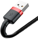 Кабель Baseus Cafule Cable USB For Lightning 1.5A 2m Red+Black (CALKLF-C19)