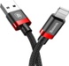 Кабель Baseus Cafule Cable USB For Lightning 1.5A 2m Red+Black (CALKLF-C19)