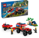 Конструктор LEGO City Пожежний позашляховик з рятувальним човном 301 деталей (60412)