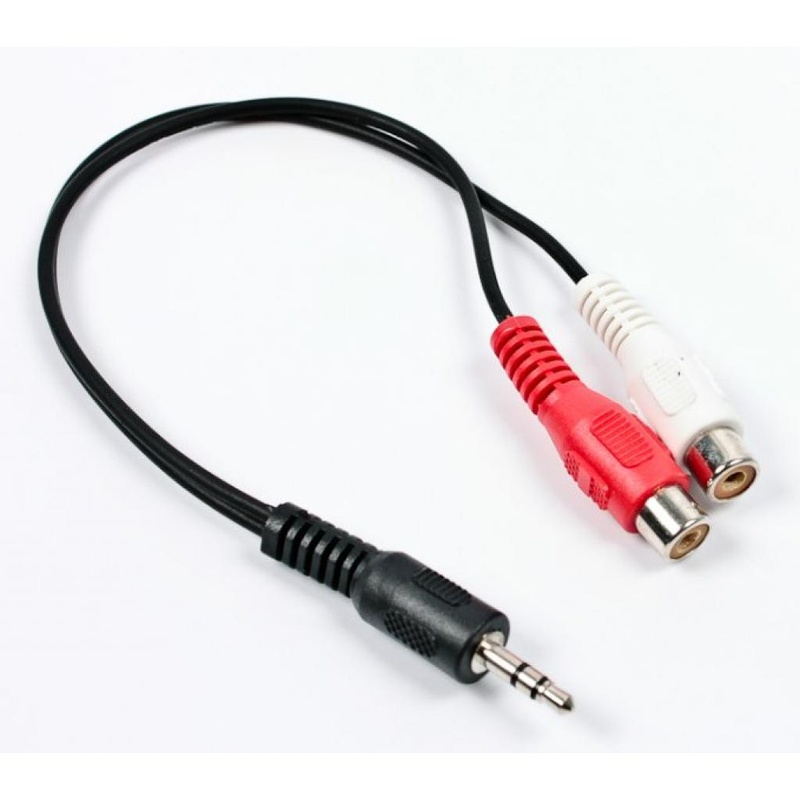 Аудіо-кабель Jack 3.5mm папа/2RCA мама Cablexpert (CCA-406)