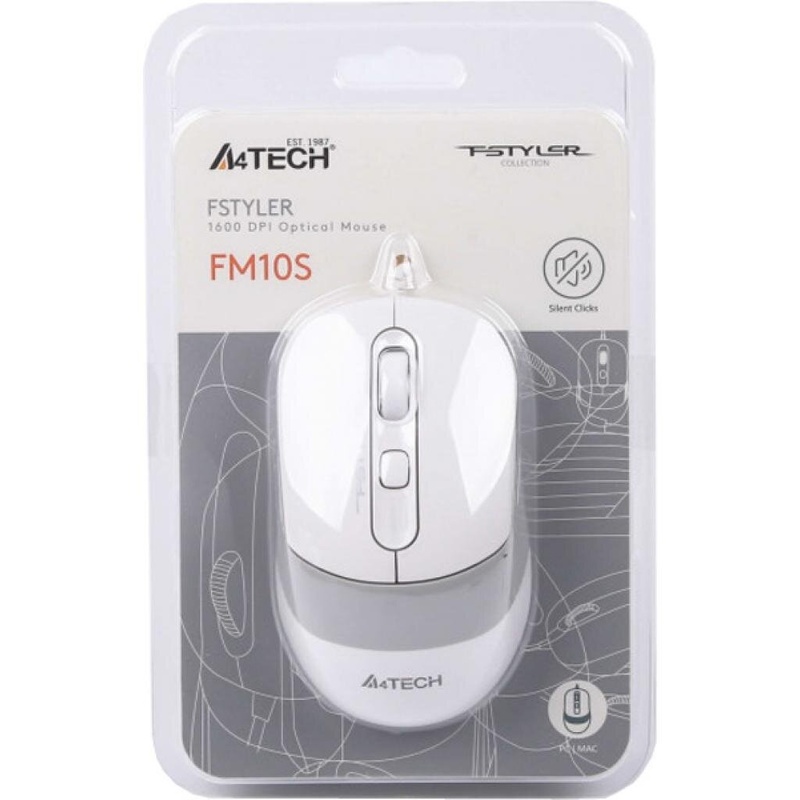 Мышка A4tech FM10S White