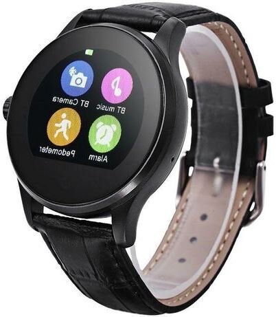 Смарт-часы Smart K8 Black leather