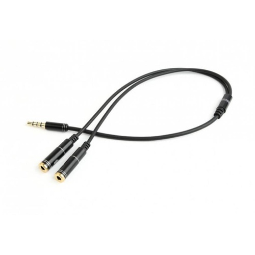 Аудіо-кабель Jack 3.5mm M to 2 x Jack 3.5mm F (4pin) Cablexpert (CCA-417M)