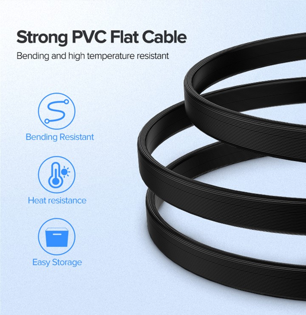 Кабель Ugreen US217 SATA 3.0 Data Cable 0.5 м Black (UGR-30797)