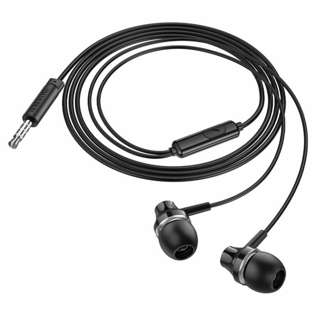 Наушники BOROFONE BM74 Singer universal earphones with microphone Black (BM74B)