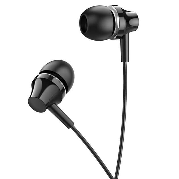 Наушники BOROFONE BM74 Singer universal earphones with microphone Black (BM74B)