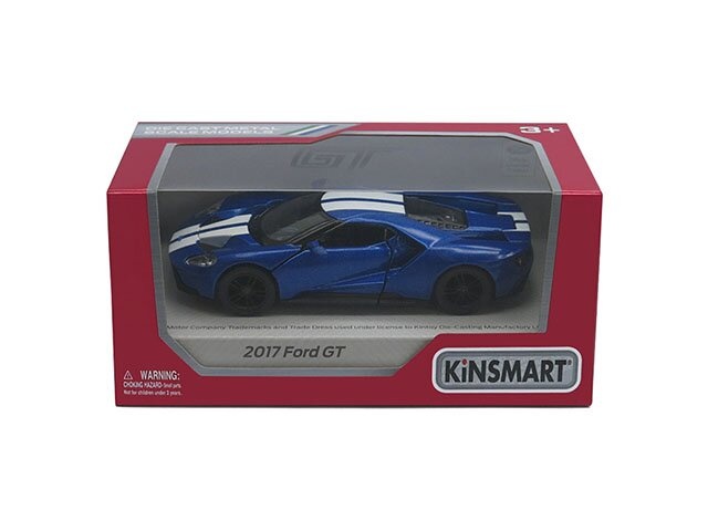 Машинка Kinsmart Ford GT with printing 2017 1:38 KT5391WF