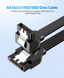 Кабель Ugreen US217 SATA 3.0 Data Cable 0.5 м Black (UGR-30797)