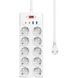 Мережевий подовжувач WIWU 14 in 1 20W GaN Power Strip 2C+2A+10AC Wi-S008 EU (2 m) White (6977703656268)