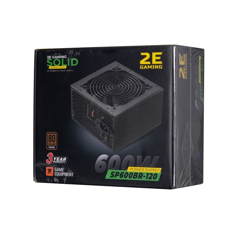 Блок живлення 2E Gaming Solid Power 600W (2E-SP600BR-120)