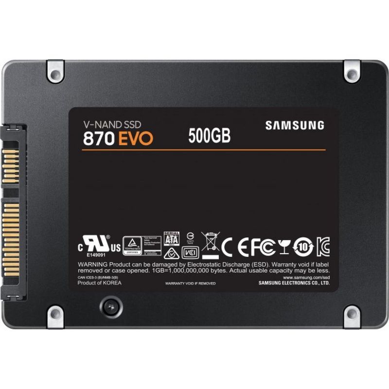 Накопитель SSD 2.5" 500GB 870 EVO Samsung (MZ-77E500BW) - Без упаковки