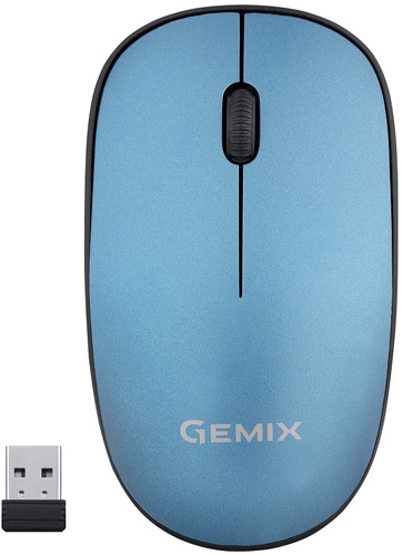 Миша Gemix GM195 Wireless Black/Blue (GM195BL)