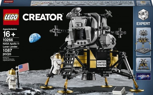 Конструктор LEGO Creator Expert Місячний модуль корабля «Аполлон 11» НАСА 1087 деталей (10266)