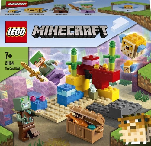 Конструктор LEGO Minecraft Кораловий риф 92 деталі (21164)