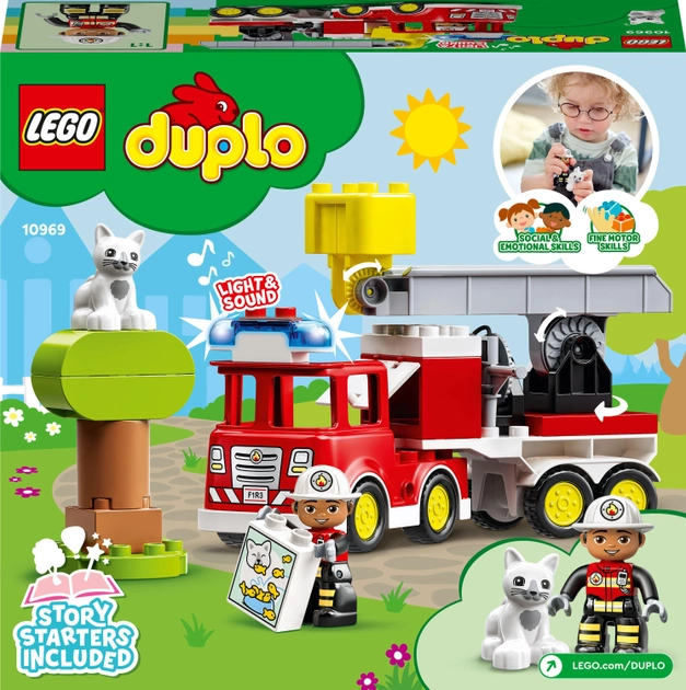 Конструктор LEGO DUPLO Town Пожежна машина 21 деталь (10969)