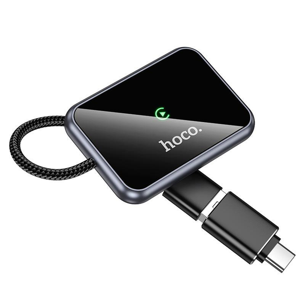 Адаптер HOCO HU1 Way car wireless CarPlay adapter Metal Gray (6942007623674)