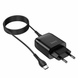 Зарядное устройство HOCO C72Q Glorious single port QC3.0 charger set Type-C 18W Black (6931474732545)