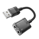 Звуковая карта HOCO LS37 Spirit 2-in-1 transparent externy sound card for earphones USB to 3.5mm Black (6942007612586)