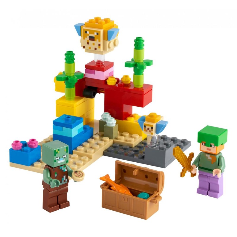 Конструктор LEGO Minecraft Кораловий риф 92 деталі (21164)