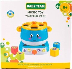 Набір Baby Team Каструля-сортер Іграшка музична 8637