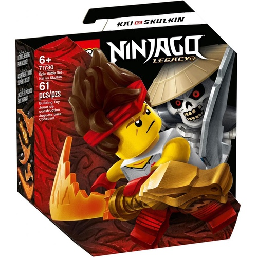 Конструктор LEGO Ninjago Грандіозна битва: Кай проти армії скелетів 61 деталь (71730)