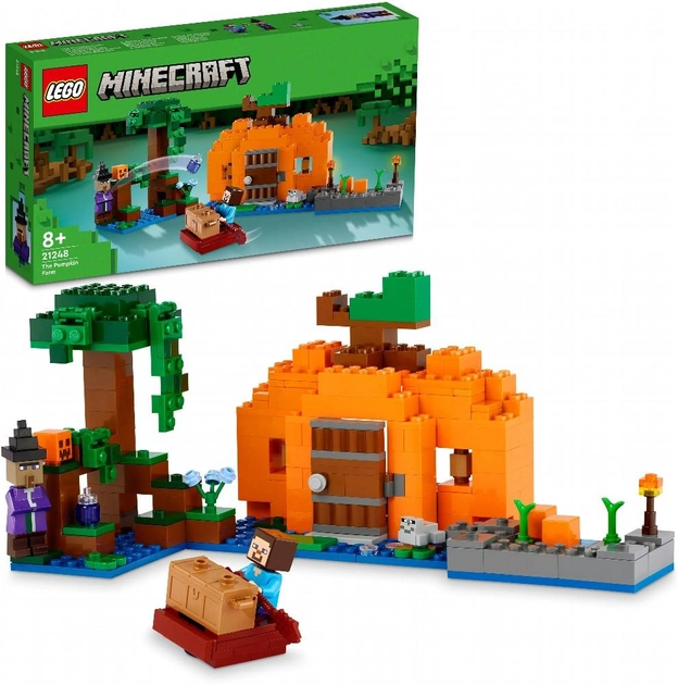 Конструктор LEGO Minecraft Гарбузова ферма 257 деталей (21248)
