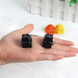 Брелок-кликер RGB с механическим свичем, антистресс клавиша, keycap fidget для геймеров, Черный