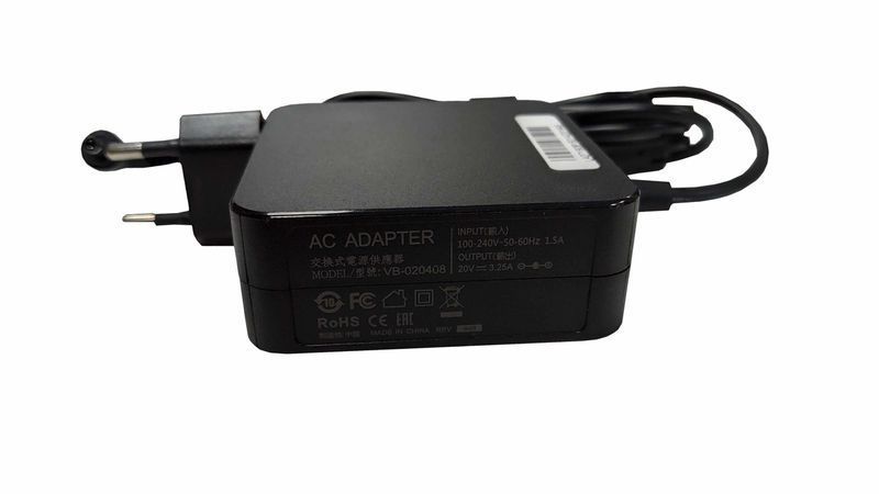 Зарядка для ноутбука Lenovo ADLX65CLGC2A / 20 V / 65 W / 3,25 А/ 4,0 x 1,7 mm (020408)