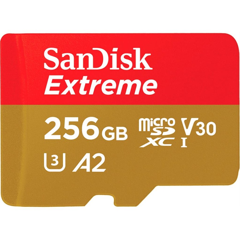 Карта пам'яті SANDISK 256GB microSD class 10 UHS-I U3 V30 A2 Extreme Mobile Gaming (SDSQXA1-256G-GN6GN)