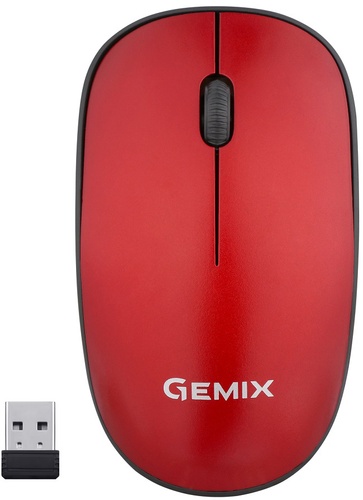 Миша Gemix GM195 Wireless Black/Red (GM195RD)