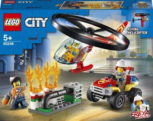 Конструктор LEGO City Fire Пожежний загін на вертольоті 93 деталі (60248)