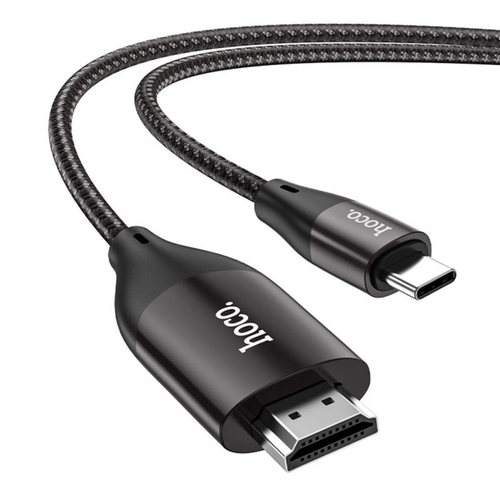 Кабель HOCO UA16 Type-C to HDTV HD on-screen cable 2м Metal Gray (6931474755025)