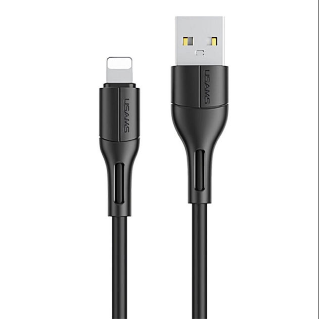 Кабель Usams US-SJ500 U68 Lightning Charging & Data Cable 1m Black (SJ500USB01)