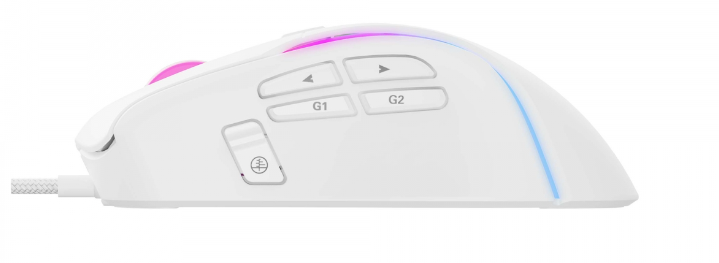 Ігрова мишка Havit HV-MS1033 з RGB підсвіткою, програмовані кнопки USB White