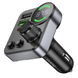 АЗУ з FM-модулятором HOCO E86 Alegria 48W dual port PD30W+QC3.0 car BT FM transmitter Black (6942007646956)