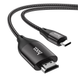 Кабель HOCO UA16 Type-C to HDTV HD on-screen cable 2м Metal Gray (6931474755025)