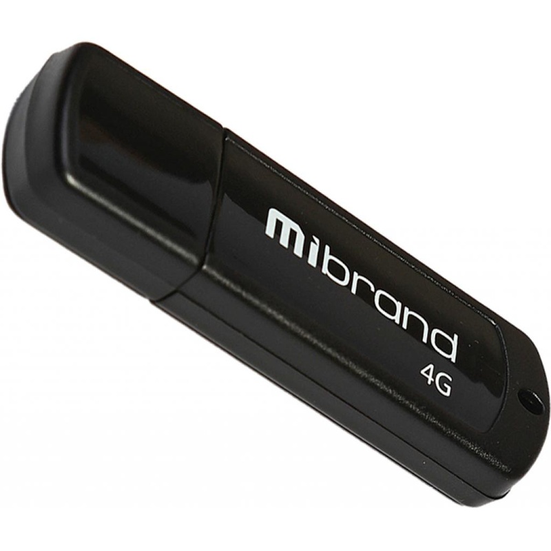 USB флеш накопичувач Mibrand 32GB Grizzly Black USB 2.0 (MI2.0/GR32P3B)