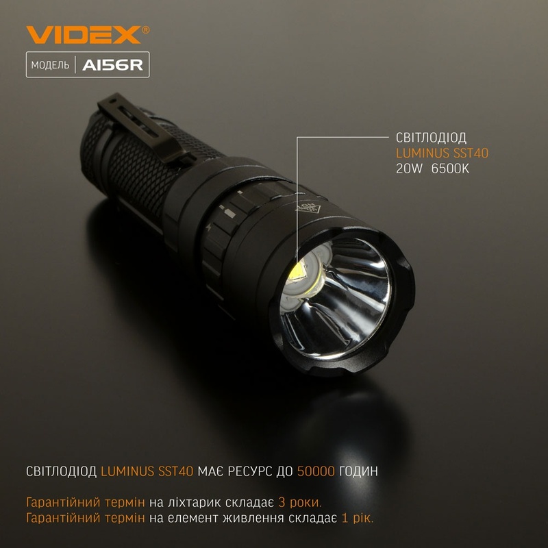 Фонарь Videx 1700Lm 6500K (VLF-A156R)