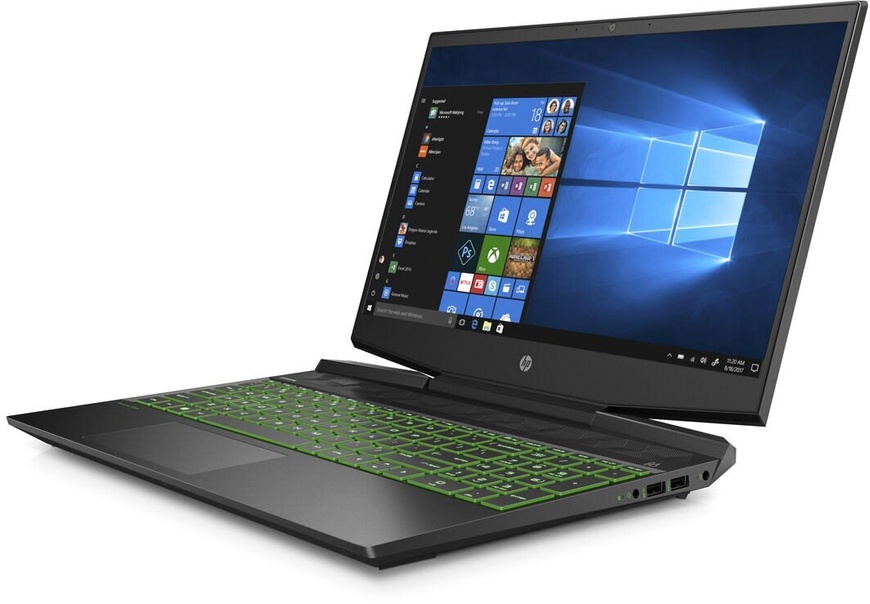 Ноутбук HP Pavilion Gaming 15-dk0006ua Shadow Black/Green Chrome (2D5J6EA)