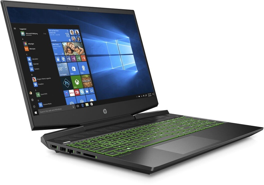 Ноутбук HP Pavilion Gaming 15-dk0006ua Shadow Black/Green Chrome (2D5J6EA)