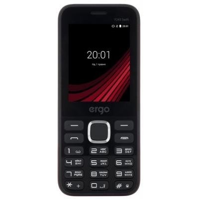 Мобільний телефон Ergo F243 Swift Black, Чорний