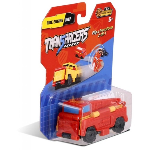Машинка-трансформер TransRacers 2в1 Пожежна машина - Джип (YW463875-05)