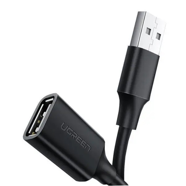 Кабель UGREEN US103 USB 2.0 A Male to A Female Cable 3m (Black)(UGR-10317)