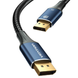 Кабель Vention Cotton Braided DP Male to Male HD Cable 8K 1.5M Blue Aluminum Alloy Type (HCELG)