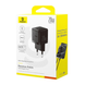 Сетевое зарядное устройство для Baseus Palm Fast Charger 1C 20W EU Cluster Black (P10111602113-00)
