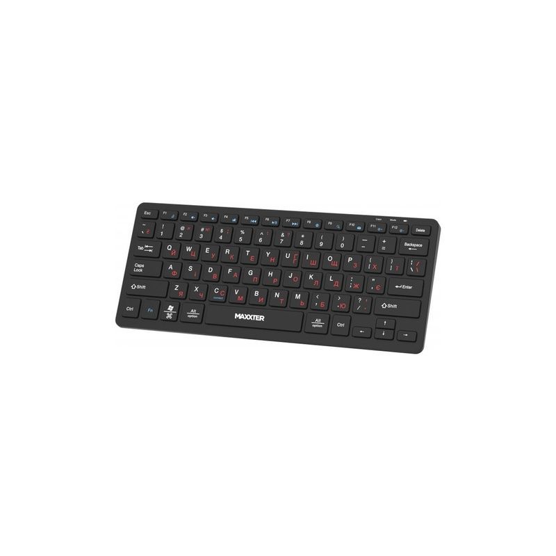 Клавиатура Maxxter KBW-C01B-UA Wireless UA Black (KBW-C01B-UA)