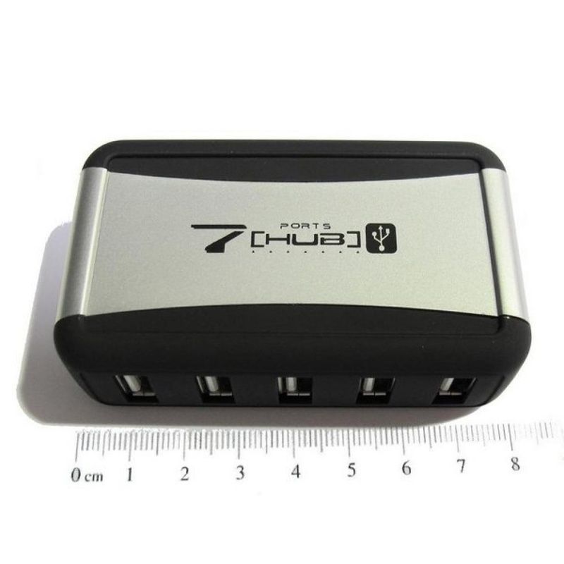 Хаб USB Lapara 7 портов USB 2.0 с блоком питания (LA-UH7315)